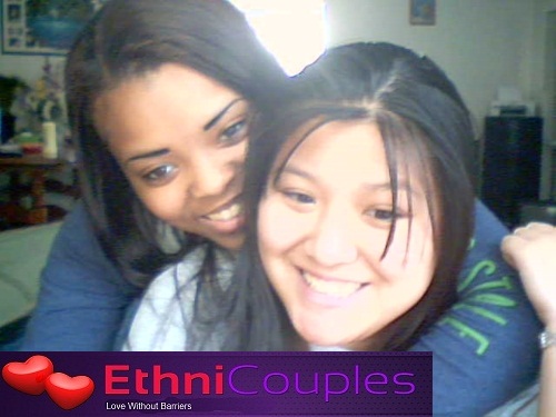 Black and Asian Lesbian couple