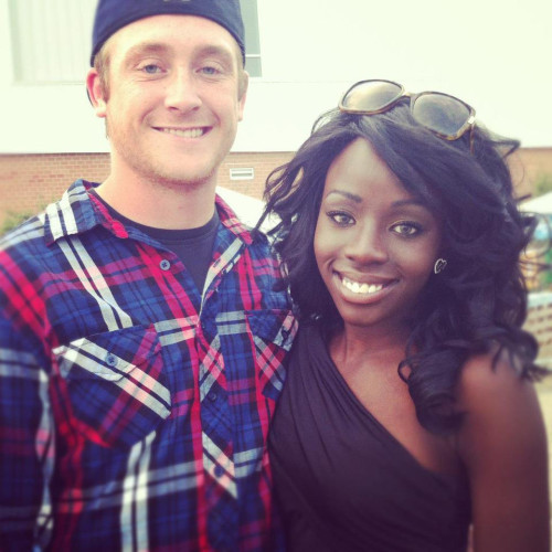Cute Black girl and White Guy Couple